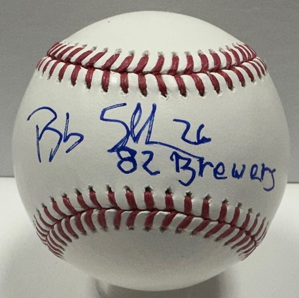 Brewers BOB SKUBE #26 Signed Official MLB Baseball AUTO w/ "'82 Brewers" - BAS