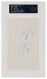 Walter Payton (BEARS) Signed 3x5 White Index Card Cut - (PSA Encapsulated)