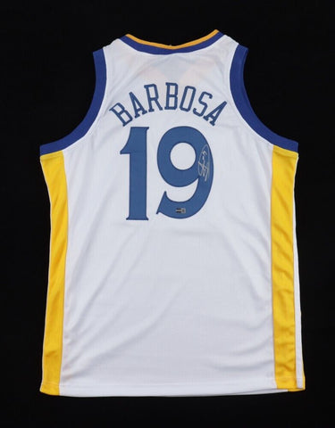 Leandro Barbosa Signed Golden State Warriors Jersey (Steiner) 2003 1st Rnd Pick