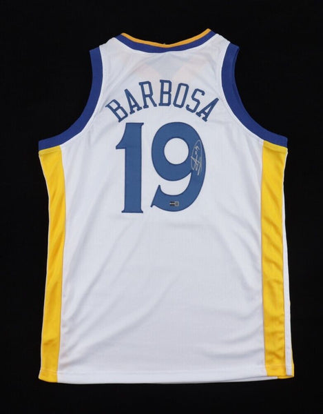 Leandro Barbosa Signed Golden State Warriors Jersey (Steiner) 2003 1st Rnd Pick
