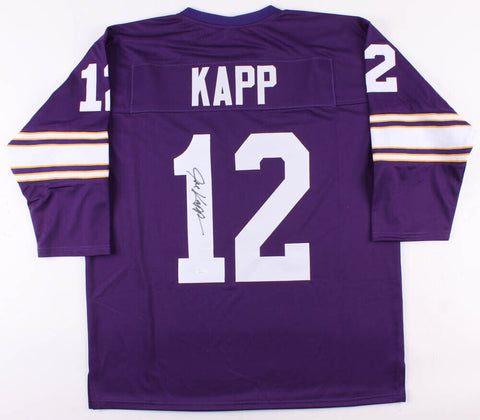 Joe Kapp Signed Vikings Jersey (JSA) NFL Champ 1969 / 7 TD Passes 1 Game / #12