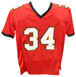 Dexter Jackson Autographed/Signed Pro Style Red Jersey SB MVP Beckett 40309