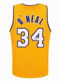 Shaquille O'Neal Signed Gold Throwback Custom Basketball Jersey - (SCHWARTZ COA)