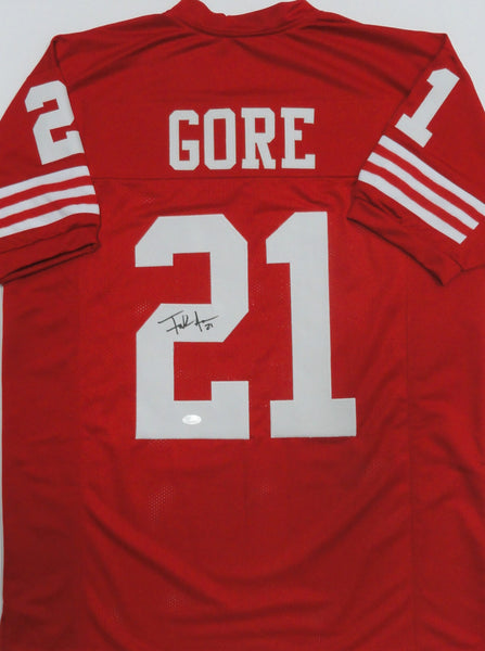 49ers FRANK GORE Signed Custom Replica San Francisco Jersey AUTO - JSA