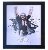 TOM BRADY Autographed Patriots "In Focus" 20" x 24" Framed Photograph FANATICS