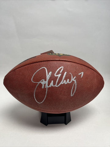 John Elway Autographed Official Wilson NFL Leather Football Fanatics Authentic