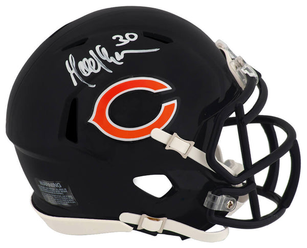 Mike Brown Signed Chicago Bears Riddell Speed Mini Helmet - (SCHWARTZ COA)