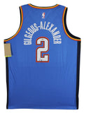 Thunder Shai Gilgeous-Alexander Signed Blue Nike Icon Ed. Jersey PSA #AQ71719