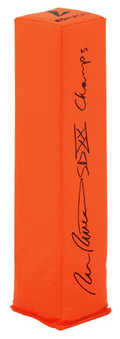 Ron Rivera Signed BSN Orange Endzone Football Pylon w/SB XX Champs - (SS COA)
