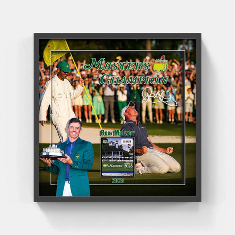 Rory McIlroy "Masters Champion" Framed Photo Collage -- Laser Signature | 22x32