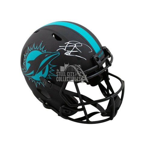 Tua Tagovailoa Autograph Dolphins Eclipse Replica F/S Helmet Fanatics White Ink