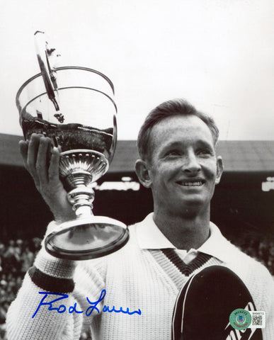 Rod Laver Authentic Signed 8x10 Black & White Photo Autographed BAS #BH049713