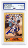 Kevin Mitchell Signed Mets 1987 Topps Rookie Baseball Card #653 - (PSA/DNA)