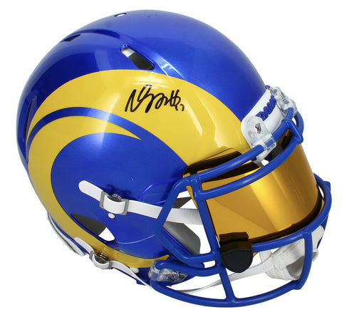 Davante Adams Autographed LA Rams Authentic Speed Helmet w/ Visor Beckett