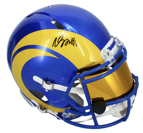 Davante Adams Autographed LA Rams Authentic Speed Helmet w/ Visor Beckett