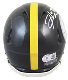 Steelers Hines Ward Authentic Signed Speed Mini Helmet w/ Case BAS Witnessed