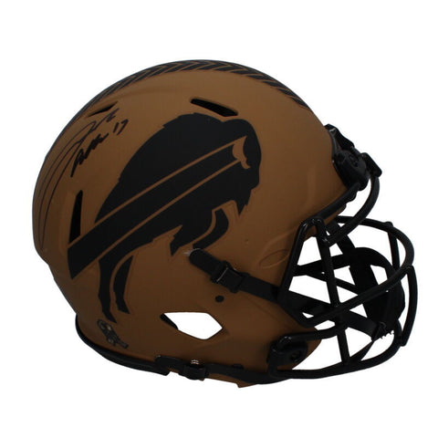 Josh Allen Autographed Buffalo Bills 2023 STS Authentic Speed Helmet Beckett