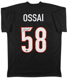 Joseph Ossai Authentic Signed Black Pro Style Jersey Autographed BAS Witnessed 2