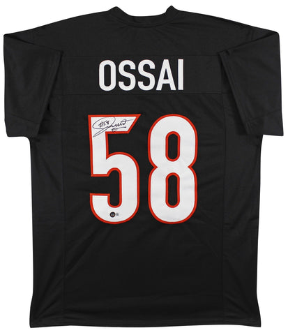 Joseph Ossai Authentic Signed Black Pro Style Jersey Autographed BAS Witnessed 2