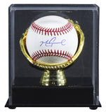 D-Backs Mark Grace Authentic Signed 2001 World Series Logo Baseball W/ Case BAS