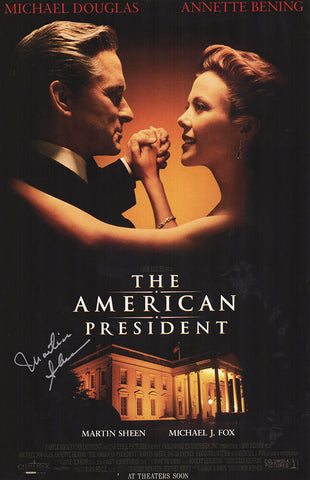 Martin Sheen Signed The American President 11x17 Movie Poster - (SCHWARTZ COA)