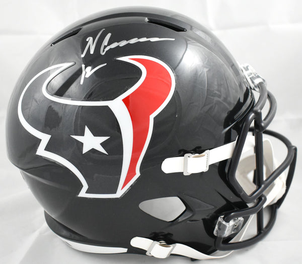 Nico Collins Autographed Houston Texans F/S Speed Helmet - Beckett W Hologram