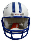 Ty Detmer Signed/Autographed White BYU Cougars Mini Football Helmet JSA 213117