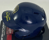 Milwaukee Brewers Great PRINCE FIELDER Signed Rawlings BLUE Mini Helmet AUTO JSA