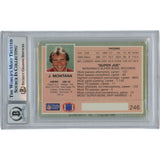 Joe Montana Autographed 1990 HI-PRO MKTG #246 Slab Trading Card Beckett 49919