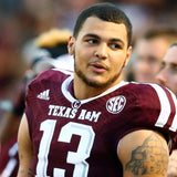 Mike Evans Signed Texas A & M Aggies 35"x43" Framed Home Jersey (Beckett) W.R.