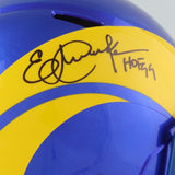 Eric Dickerson Signed Los Angeles Rams Full-Size Speed Helmet (JSA COA) HOF R.B.