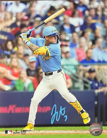Milw Brewers Infielder JOEY ORTIZ Signed 8x10 Photo #3 AUTO