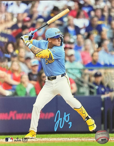 Milw Brewers Infielder JOEY ORTIZ Signed 8x10 Photo #3 AUTO