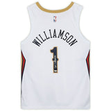 ZION WILLIAMSON Autographed New Orleans Pelicans Nike White Jersey FANATICS