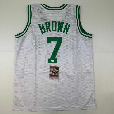 Autographed/Signed Dee Brown Boston White Basketball Jersey JSA COA