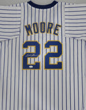 Brewers 82 AL Champ CHARLIE MOORE Signed Custom Replica Retro Jersey AUTO - JSA