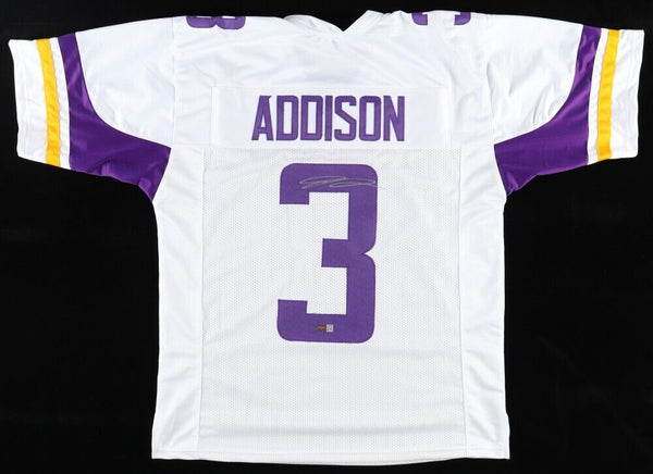 Jordan Addison Signed Minnesota Vikings Jersey (Playball Ink) 2023 1st Round Pck