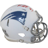Rob Gronkowski Signed New England Patriots Rivalries Mini Helmet Beckett 54758