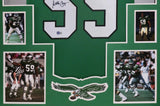 FRAMED PHILADELPHIA EAGLES SETH JOYNER AUTOGRAPHED SIGNED JERSEY BECKETT HOLO