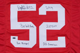 Wyatt Davis Signed Ohio State Buckeyes Jersey (Playball Ink) NY Giants Off. Line