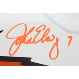 John Elway Autographed Denver Broncos SpeedFlex Lunar Helmet Beckett 50223