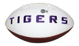 Devin White Signed LSU Tigers White Logo Football Beckett 40584