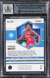 76ers Tyrese Maxey Signed 2020 Panini Mosaic #263 Rookie Card Auto 10! BAS Slab