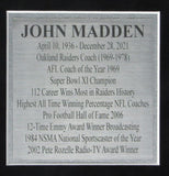 John Madden HOF Oakland Raiders 8x10 Photos with Laser Signature Framed 165824