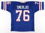 Fred Smerlas Signed Bills Jersey (Pro Player) Buffalo Nose Tackle-Boston College
