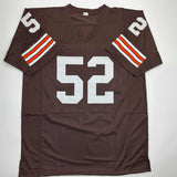 Autographed/Signed Dick Ambrose Cleveland Brown Football Jersey JSA COA