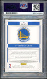 2018 National Treasures Jersey #/25 Stephen Curry PSA/DNA Auto GEM MINT 10