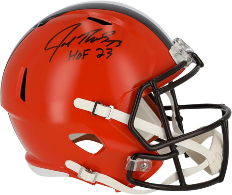 Autographed Joe Thomas Browns Helmet