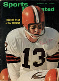 Frank Ryan Signed Magazine Browns Sports Illustrated 9/27/1965 BAS 50709