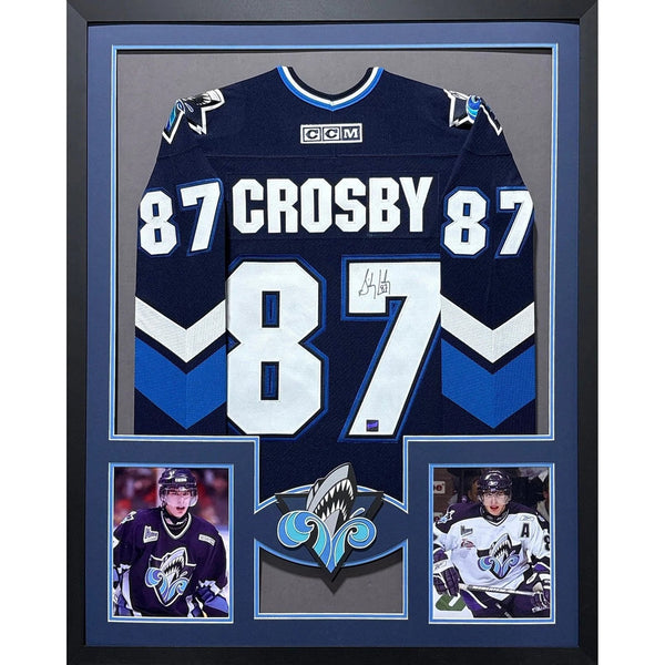 Sidney Crosby Autographed Signed Framed Junior League Rimouski Oceanic Jersey